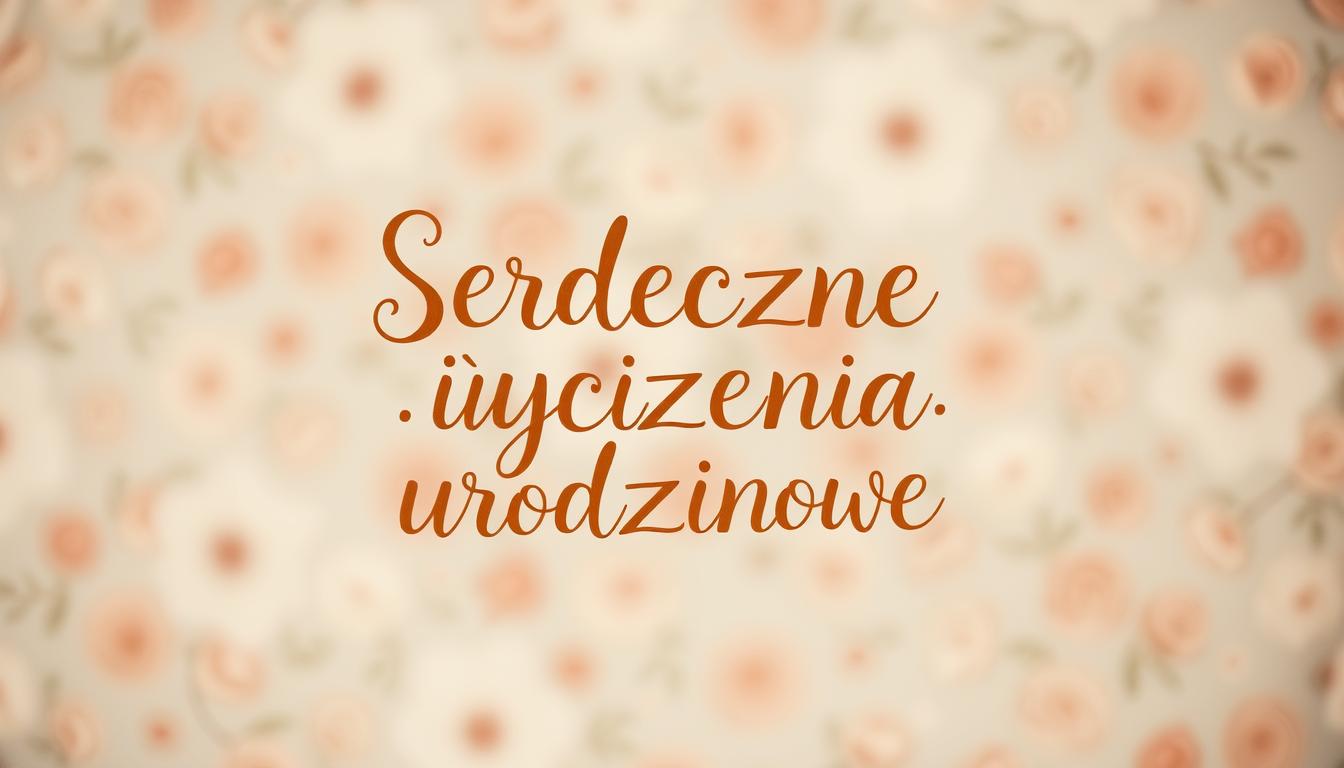 Serdeczne życzenia urodzinowe