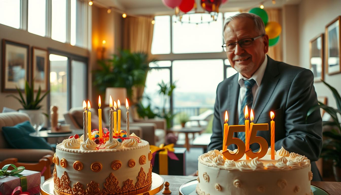 Życzenia na 55 urodziny dla mężczyzny