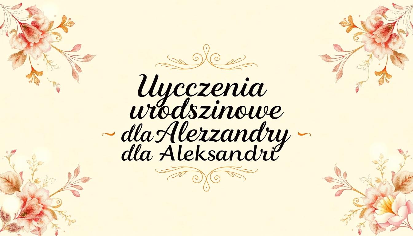 Życzenia urodzinowe dla aleksandry