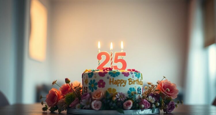 Krótkie życzenia na 25 urodziny
