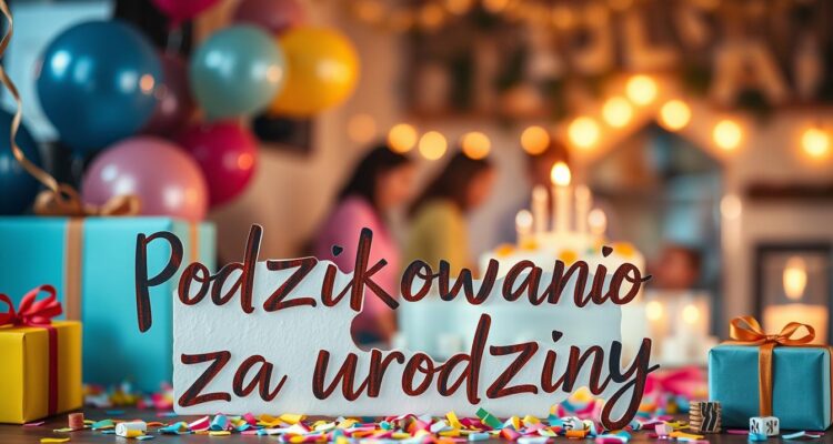 Podziękowania za urodziny
