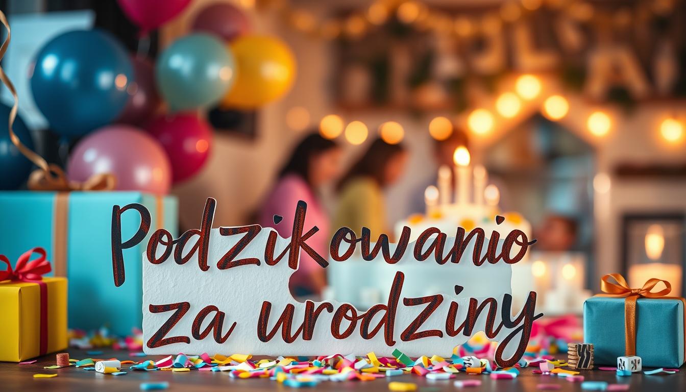 Podziękowania za urodziny