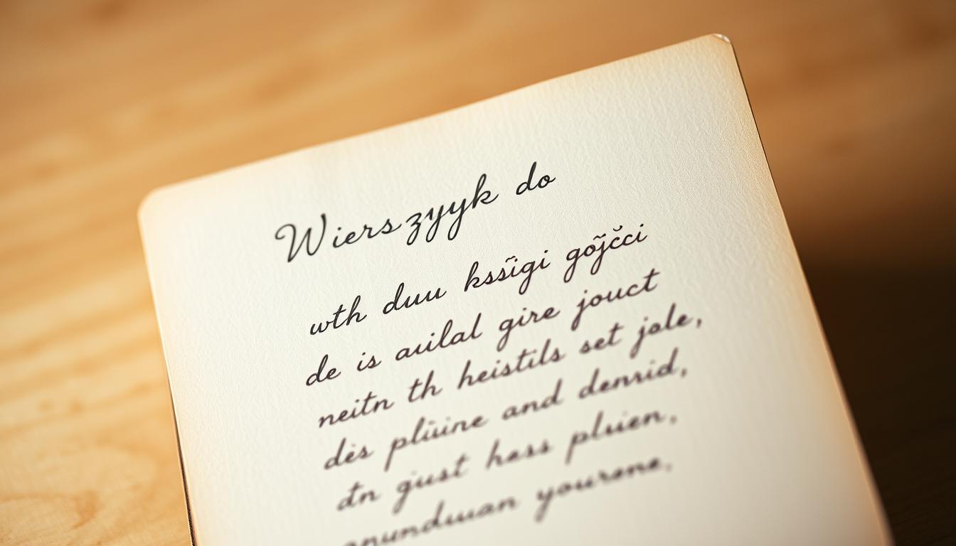 Wierszyk do księgi gości