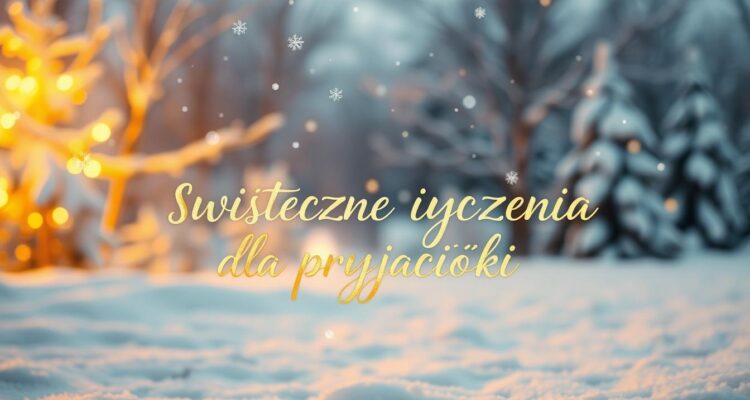 Życzenia bożonarodzeniowe dla koleżanki