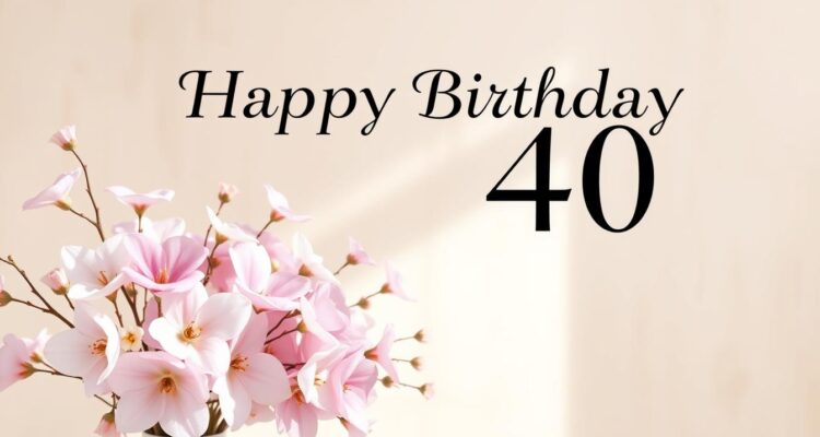 Życzenia dla 40 latki