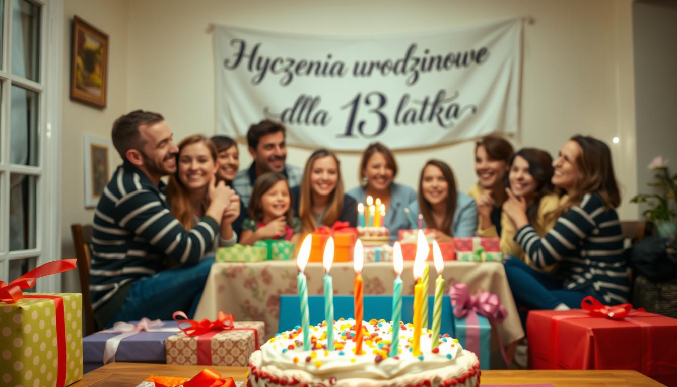 Życzenia urodzinowe dla 13 latka