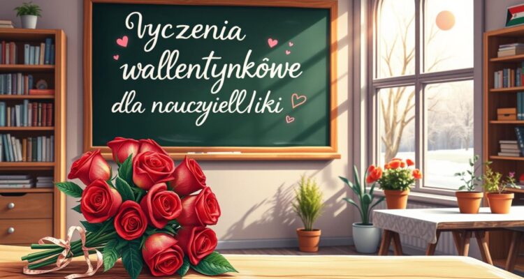 Życzenia walentynkowe dla nauczycielki