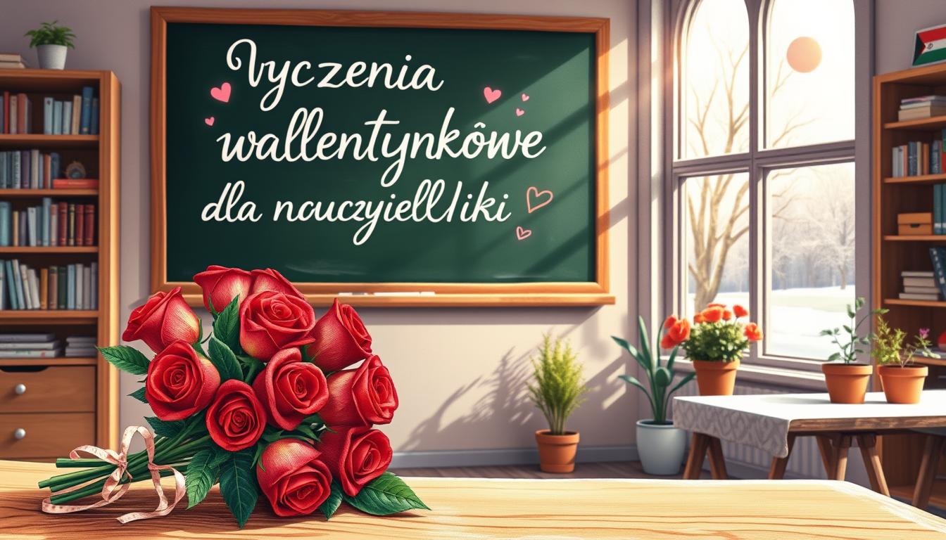 Życzenia walentynkowe dla nauczycielki