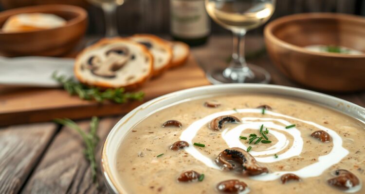 Zupa krem z pieczarek