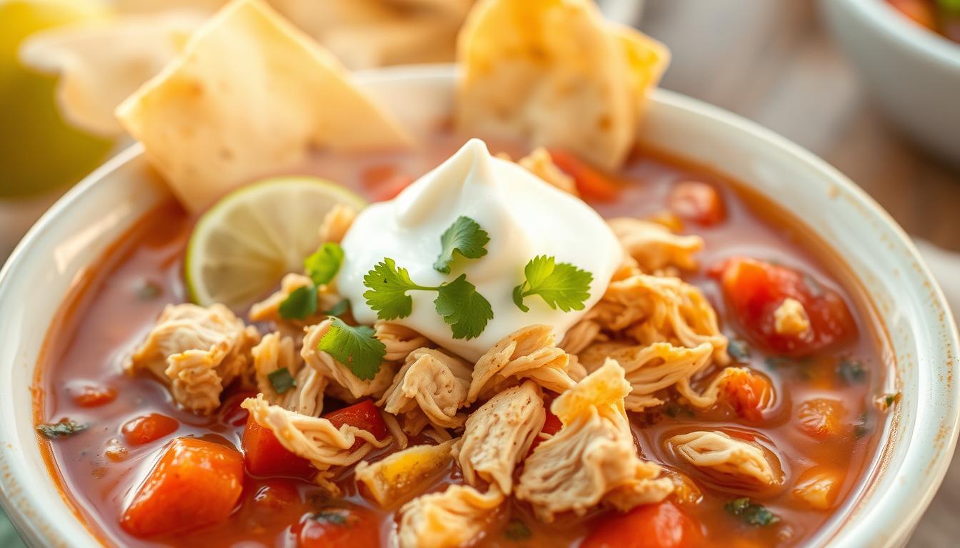 Zupa meksykanska z kurczakiem