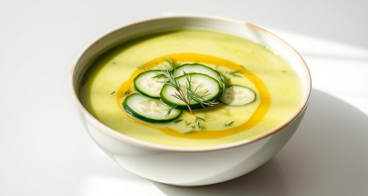 Zupa ze świeżych ogórków